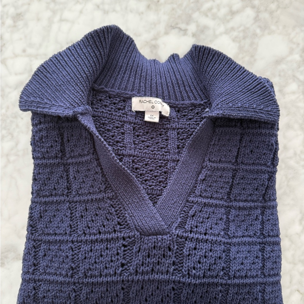 Rachel Comey Deep Blue V-Neck Sweater
